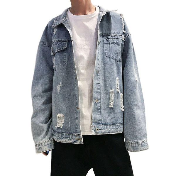 men's jackets fashion clothing harajuku brand trend loose streetwear ripped hole hip hop handsome denim jacket, Black;brown
men's jackets fashion clothing harajuku brand trend loose streetwear ripped hole hip hop handsome denim jacket, Black;brown