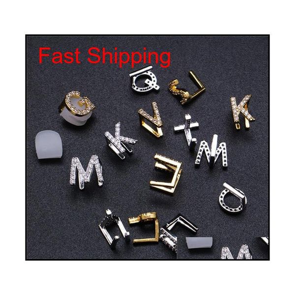 gold & white gold iced out a-z custom letter grillz full diamond teeth diy fang grills bottom tooth cap hip hop qylntb bdefashion, Black
gold & white gold iced out a-z custom letter grillz full diamond teeth diy fang grills bottom tooth cap hip hop qylntb bdefashion, Black