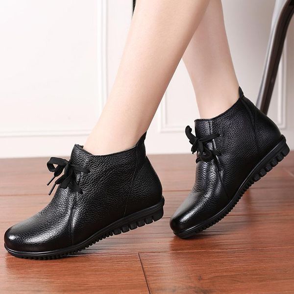 boots winter keep warm botines mujer genuine leather women ankle classic wedges shoes woman snow ladies, Black
boots winter keep warm botines mujer genuine leather women ankle classic wedges shoes woman snow ladies, Black