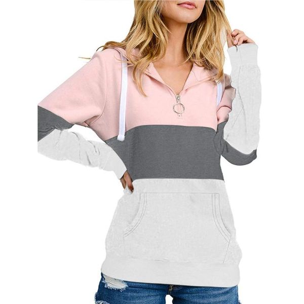 women's hoodies & sweatshirts with pockets warm women pullovers color block autumn winter outwear 1/4 zip casual loose fashion hooded, Black
women's hoodies & sweatshirts with pockets warm women pullovers color block autumn winter outwear 1/4 zip casual loose fashion hooded, Black