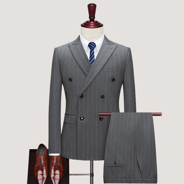 men's suits & blazers 2021 arrival double breasted striped casual men,men's wedding dress,jackets+pants+vest, White;black
men's suits & blazers 2021 arrival double breasted striped casual men,men's wedding dress,jackets+pants+vest, White;black