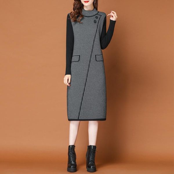 women's sweaters long sweater dress autumn clothing 2021 fashion turtleneck knitted ladies fall winter undershirt sleeve, White;black
women's sweaters long sweater dress autumn clothing 2021 fashion turtleneck knitted ladies fall winter undershirt sleeve, White;black