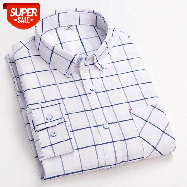 100% cotton oxford long sleeve casual shirts for men plaid shirt slim fit leisure quality men clothing with chest pocket new #l89n, White;black 
100% cotton oxford long sleeve casual shirts for men plaid shirt slim fit leisure quality men clothing with chest pocket new #l89n, White;black