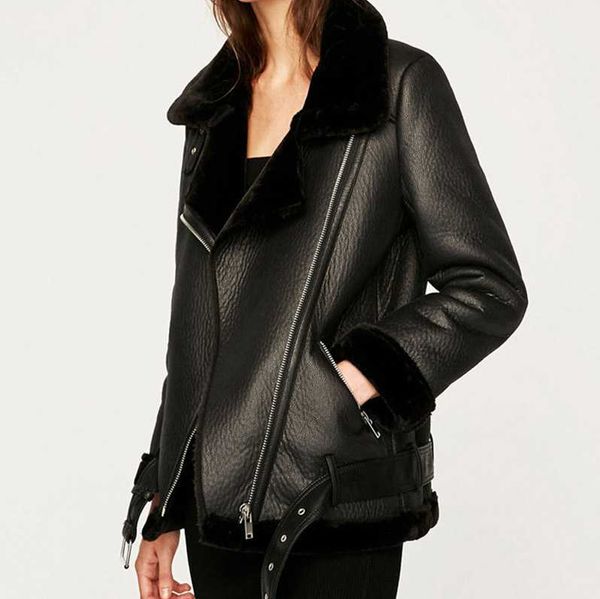 women's jackets autumn and winter fur integrated cotton padded jacket coat thicken faux leather lambs wool, Black;brown
women's jackets autumn and winter fur integrated cotton padded jacket coat thicken faux leather lambs wool, Black;brown