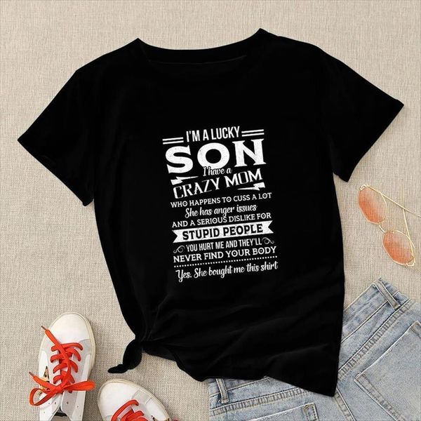 mothers day son gothic womens t shirts black tee clothes i am cool summer short sleeve fashion european ropa, White
mothers day son gothic womens t shirts black tee clothes i am cool summer short sleeve fashion european ropa, White