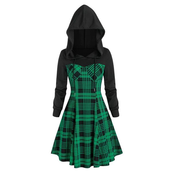 casual dresses christmas plaid printed for women long sleeve hooded party flare dress kobieta sukienka y2k clothes, Black;gray
casual dresses christmas plaid printed for women long sleeve hooded party flare dress kobieta sukienka y2k clothes, Black;gray