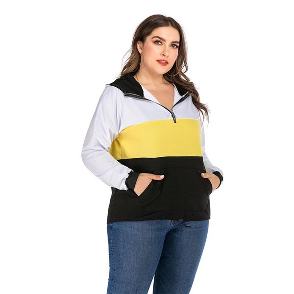 women's hoodies & sweatshirts women long sleeves loose hooded sweatshirt zipper hoodie stitching pullover, Black
women's hoodies & sweatshirts women long sleeves loose hooded sweatshirt zipper hoodie stitching pullover, Black