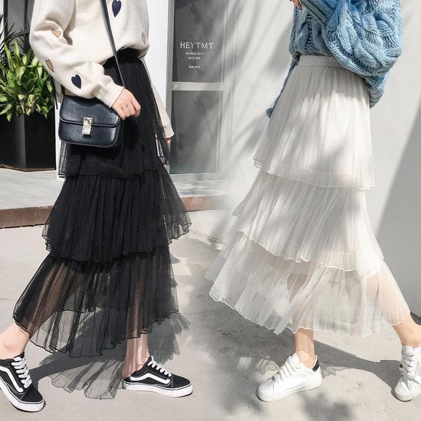 skirts cake skirt half-length autumn and winter women's high waist mid-length pleated mesh a-type long, Black
skirts cake skirt half-length autumn and winter women's high waist mid-length pleated mesh a-type long, Black