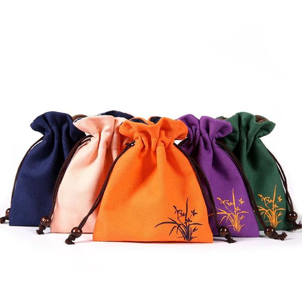 storage bags orchid small cloth pouch drawstring velvet bag travel jewelry thicken linen packaging bracelet 2pcs/lot 
storage bags orchid small cloth pouch drawstring velvet bag travel jewelry thicken linen packaging bracelet 2pcs/lot