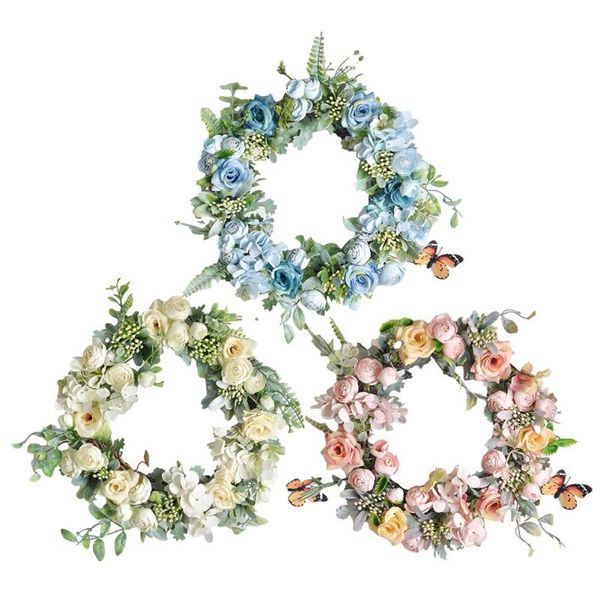 decorative flowers & wreaths 36cm flower wreath artificial rose door realistic spring for front wedding window wall home decor
decorative flowers & wreaths 36cm flower wreath artificial rose door realistic spring for front wedding window wall home decor