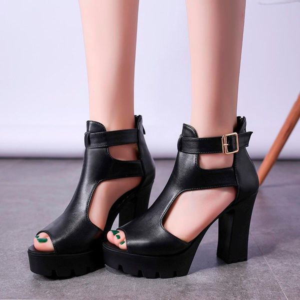 sandals rimocy peep toe high heels women fashion hollow out platform boots woman ankle buckle gladiator shoes lady, Black
sandals rimocy peep toe high heels women fashion hollow out platform boots woman ankle buckle gladiator shoes lady, Black