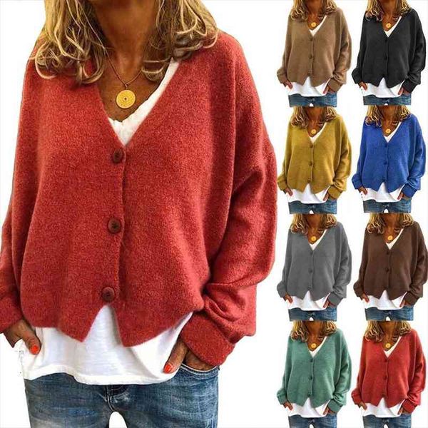 casual sweaters women autumn winter long sleeve single-breasted cardigan knitwear loose black grey blue green clothing, White;black
casual sweaters women autumn winter long sleeve single-breasted cardigan knitwear loose black grey blue green clothing, White;black