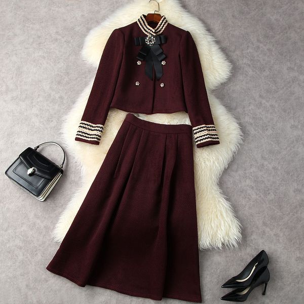 european and american women's clothing winter 2022 new coat with long sleeves and beaded bows skirts fashion corduroy suit, White
european and american women's clothing winter 2022 new coat with long sleeves and beaded bows skirts fashion corduroy suit, White