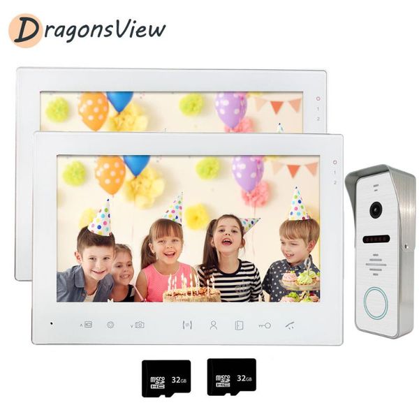 dragonsview video door phone 2 monitors wired lcd visual video intercom with 2 electric lock unlock function 1200tvl ir doorbell
dragonsview video door phone 2 monitors wired lcd visual video intercom with 2 electric lock unlock function 1200tvl ir doorbell