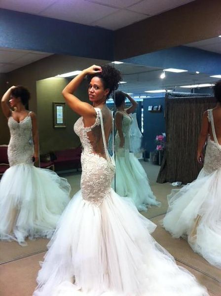 other wedding dresses sweetheart sleeveless sweep train naama anat wed dress mermaid pears sheer neck lace applique trumpet br, White
other wedding dresses sweetheart sleeveless sweep train naama anat wed dress mermaid pears sheer neck lace applique trumpet br, White