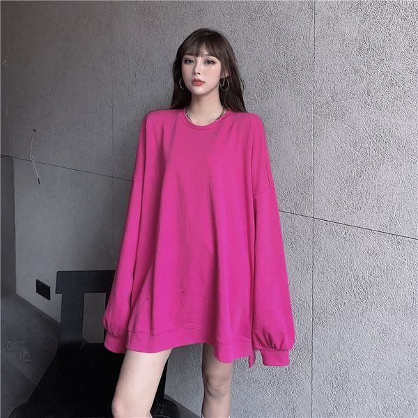 2021 autumn new loose solid color round neck pullover sweatshirt drop shoulder sleeve fashion 2lu3, Black
2021 autumn new loose solid color round neck pullover sweatshirt drop shoulder sleeve fashion 2lu3, Black
