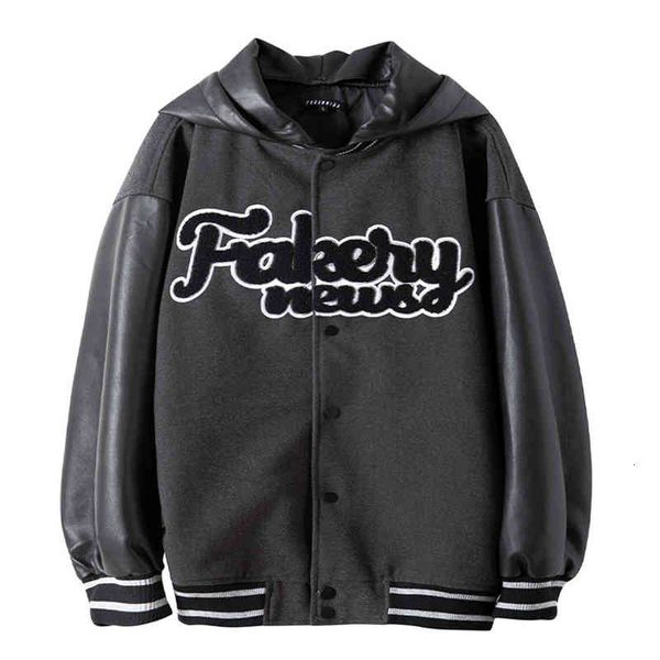 men's jackets jaqueta de beisebol hip hop, masculina, couro pu, retalhos, letras, varsida, mulheres, stacável, com capuz, casal, casaco, Black;brown
men's jackets jaqueta de beisebol hip hop, masculina, couro pu, retalhos, letras, varsida, mulheres, stacável, com capuz, casal, casaco, Black;brown