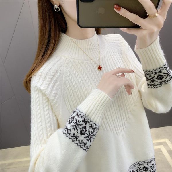 women's sweaters women sweater clothes fashion 2021 autumn lantern sleeve half turtleneck lady female black, White;black
women's sweaters women sweater clothes fashion 2021 autumn lantern sleeve half turtleneck lady female black, White;black