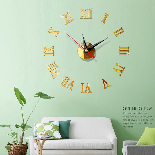 wall clocks creative mute clock modern 3d stickers diy acrylic mirror roman numerals watch home decoration
wall clocks creative mute clock modern 3d stickers diy acrylic mirror roman numerals watch home decoration