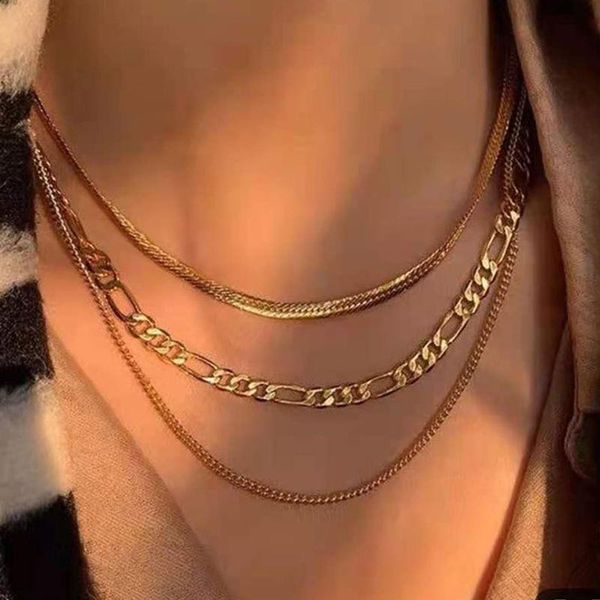 chokers fashion multi layered gold snake chain choker necklace for women statement vintage sweater female party jewelry, Golden;silver
chokers fashion multi layered gold snake chain choker necklace for women statement vintage sweater female party jewelry, Golden;silver