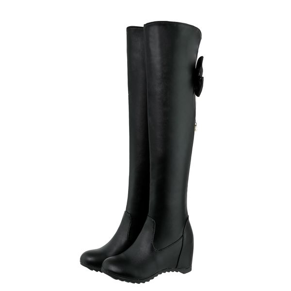 women's bowknot tassel boots with cleavage v to knee, boots, thermals from the herd. 0usg, Black
women's bowknot tassel boots with cleavage v to knee, boots, thermals from the herd. 0usg, Black