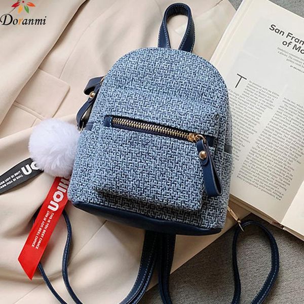 backpack style doranmi autumn cloth small for women 2021 fur ball mini female rucksacks casual book back bag mochila sb069 
backpack style doranmi autumn cloth small for women 2021 fur ball mini female rucksacks casual book back bag mochila sb069