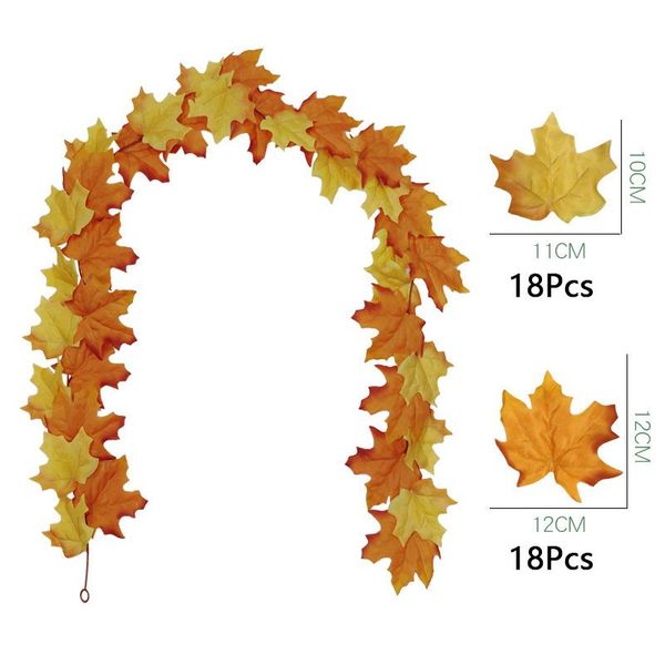 decorative flowers & wreaths 36 leaves about 1.8m window autumn garland rattan vine fake foliage decoration home garden artificia
decorative flowers & wreaths 36 leaves about 1.8m window autumn garland rattan vine fake foliage decoration home garden artificia