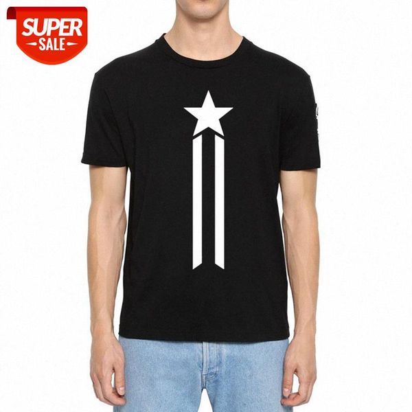 simple five-pointed star print men's and women's short-sleeved flow street daily bottoming shirt for lovers #cr68, White;black
simple five-pointed star print men's and women's short-sleeved flow street daily bottoming shirt for lovers #cr68, White;black