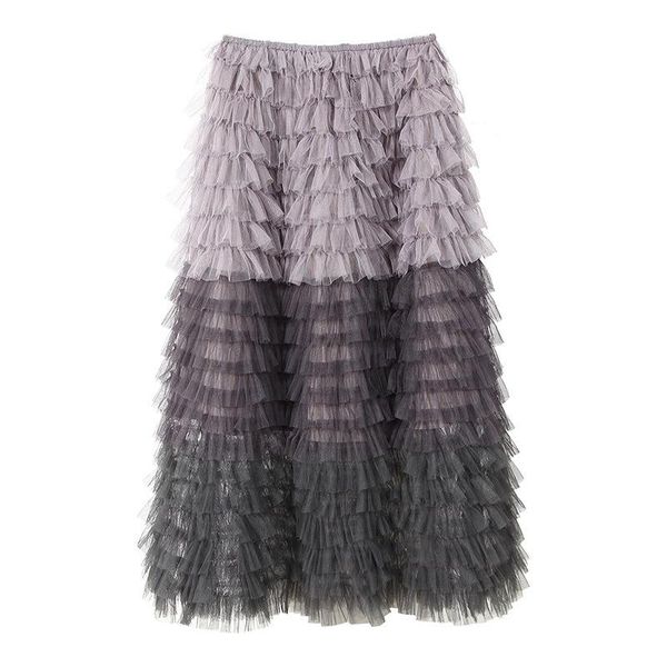 color mesh contrast spliced gradient gray high waist half-body skirt women fashion tide new spring autumn 2021 1dd2277, Black
color mesh contrast spliced gradient gray high waist half-body skirt women fashion tide new spring autumn 2021 1dd2277, Black