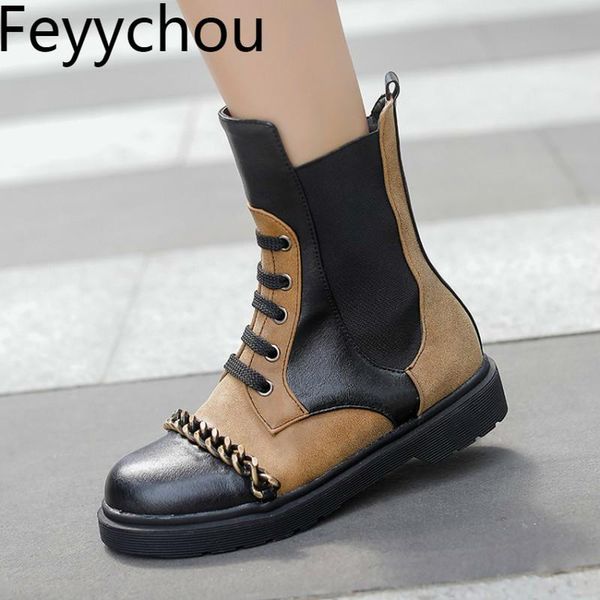 boots women's autumn winter european and american fan round head punk zip pu metal decoration 2021fashion mixed-colors, Black
boots women's autumn winter european and american fan round head punk zip pu metal decoration 2021fashion mixed-colors, Black