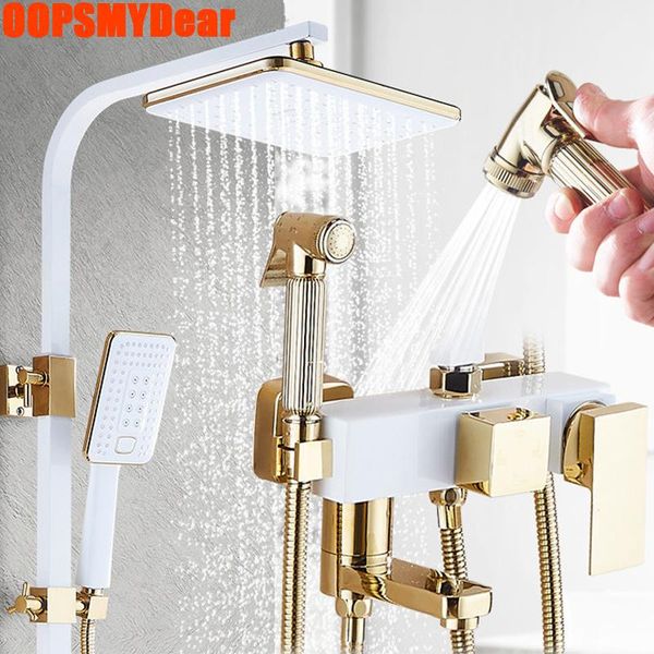 cold shower set bathroom wall mount spa rainfall shower system full kit square head bath rain faucet modern rainshower tap
cold shower set bathroom wall mount spa rainfall shower system full kit square head bath rain faucet modern rainshower tap