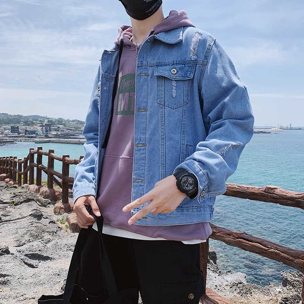 autumn and winter korean loose denim jacket men's youth light color fashion coat, Black;brown
autumn and winter korean loose denim jacket men's youth light color fashion coat, Black;brown