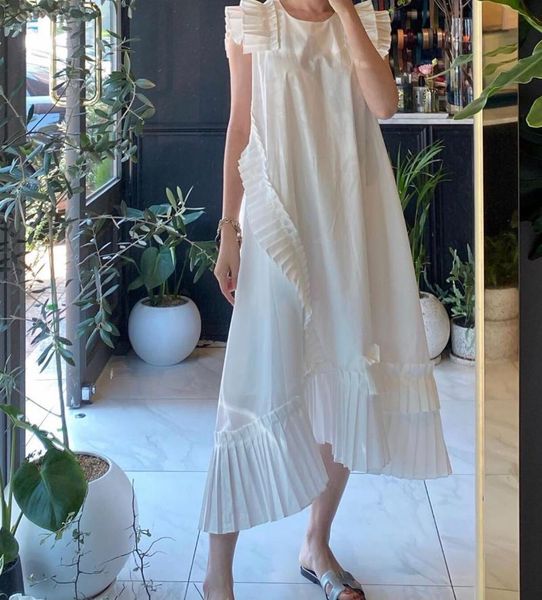 ruffles pleated dress women korean chic o neck butterfly sleeve irregular dresses femme summer 2021 solid vestidos r79, Black;gray
ruffles pleated dress women korean chic o neck butterfly sleeve irregular dresses femme summer 2021 solid vestidos r79, Black;gray