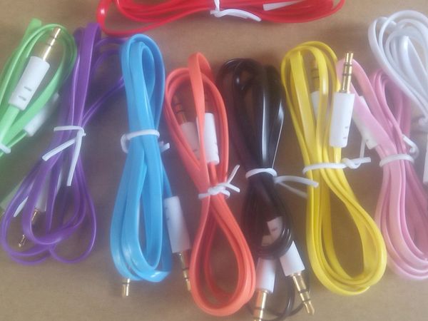 3.5mm stereo audio aux cable flat noodel wire cords jack male to male m m 1m 3ft for mobile phone 200pcs/lot
3.5mm stereo audio aux cable flat noodel wire cords jack male to male m m 1m 3ft for mobile phone 200pcs/lot