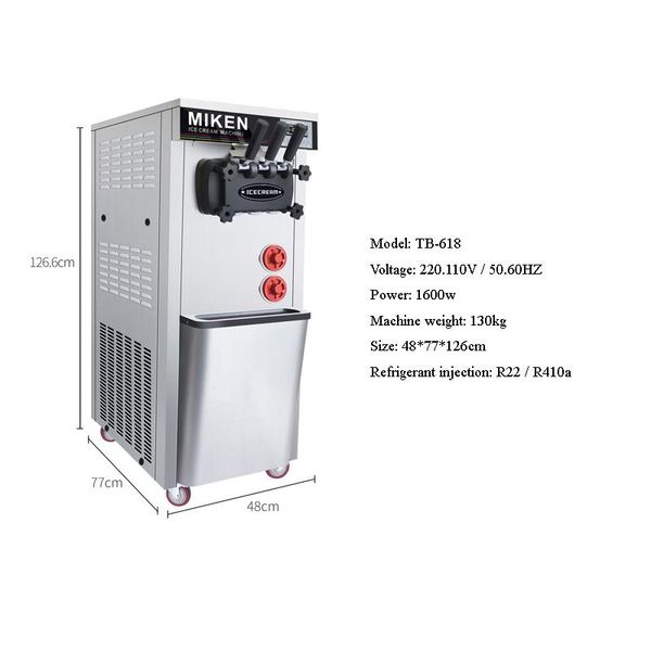 ice cream making machine vertical stainless steel soft three flavor sundae maker
ice cream making machine vertical stainless steel soft three flavor sundae maker