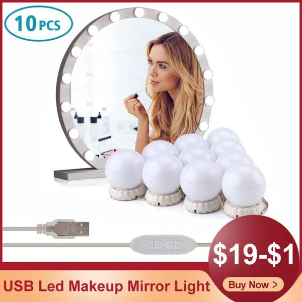 led makeup mirror light bulb hollywood vanity lights 5v 10 bulbs usb dimmable table mirror tocador wall lamp bedroom home decor
led makeup mirror light bulb hollywood vanity lights 5v 10 bulbs usb dimmable table mirror tocador wall lamp bedroom home decor