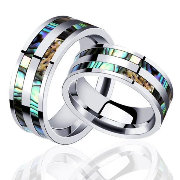 wedding rings 316l stainless steel men's ring 8mm ladies abalone shell tungsten carbide couple jewelry, Slivery;golden
wedding rings 316l stainless steel men's ring 8mm ladies abalone shell tungsten carbide couple jewelry, Slivery;golden