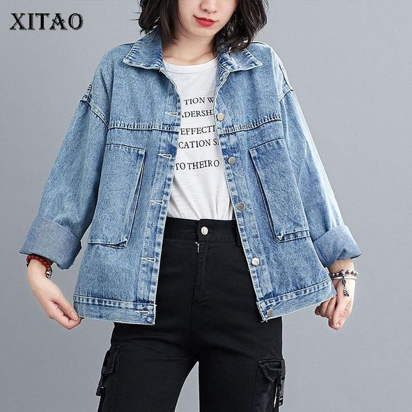 women's jackets xitao fashion women jacket 2021 autumn full sleeve pocket goddess fan casual style elegant minority coat zyq4376, Black;brown
women's jackets xitao fashion women jacket 2021 autumn full sleeve pocket goddess fan casual style elegant minority coat zyq4376, Black;brown