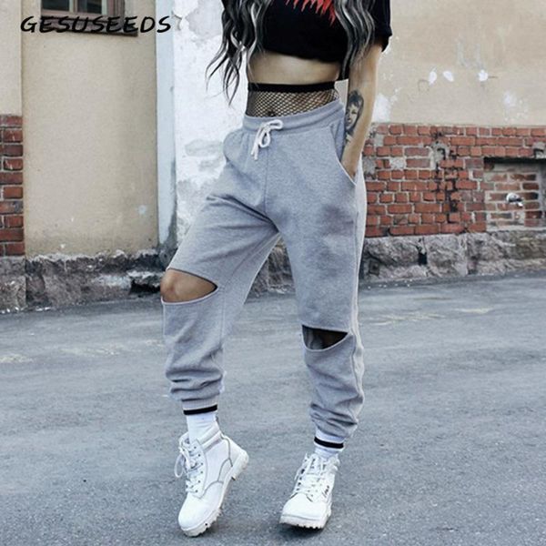 women's pants & capris sweatpants women elastic high waist joggers trousers gray hole loose casual outdoor sports, Black;green
women's pants & capris sweatpants women elastic high waist joggers trousers gray hole loose casual outdoor sports, Black;green