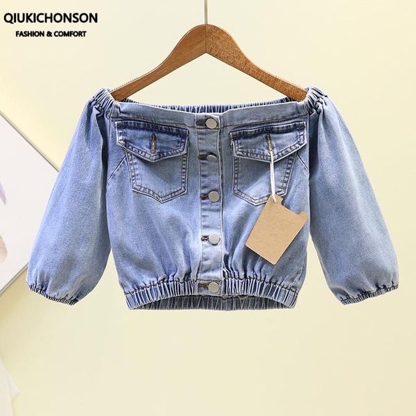 women's jackets qiukichonson cropped short denim women spring summer off shoulder crop jeans bomber jacket veste en jean, Black;brown
women's jackets qiukichonson cropped short denim women spring summer off shoulder crop jeans bomber jacket veste en jean, Black;brown