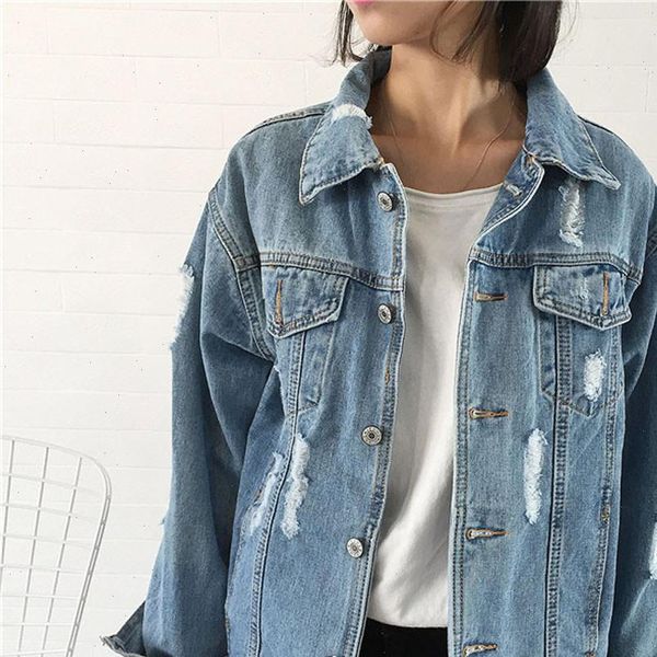 womens loose bf style retro denim jacket motorcycle punk ripped hole coat warm female fashion coat outwear veste jean new, Black;brown
womens loose bf style retro denim jacket motorcycle punk ripped hole coat warm female fashion coat outwear veste jean new, Black;brown