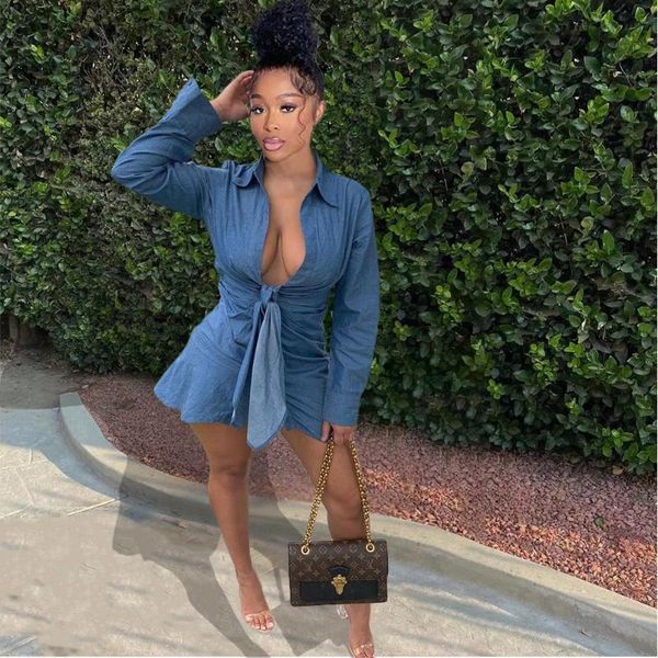 casual dresses rmsfe 2021 ladies cardigan v-neck button mouth long sleeve bandage fashion denim medium length solid dress, Black;gray
casual dresses rmsfe 2021 ladies cardigan v-neck button mouth long sleeve bandage fashion denim medium length solid dress, Black;gray