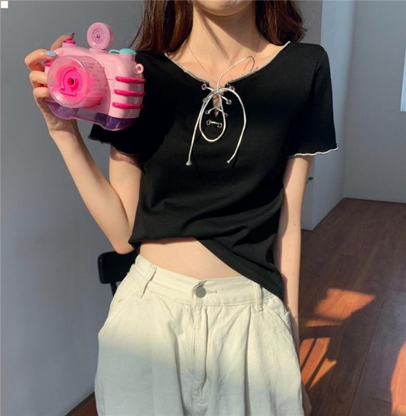 fashion crop black tee shirts summer tshirt tees female t shirts women casual clothes femme t-shirt plus size new fs445, White
fashion crop black tee shirts summer tshirt tees female t shirts women casual clothes femme t-shirt plus size new fs445, White