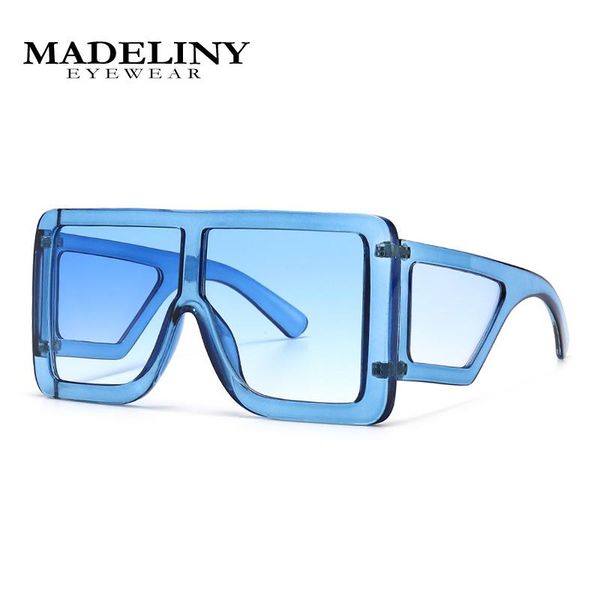 sunglasses madeliny 2021 classic oversized women brand desigenr vintage square glasses female gradient lens shades uv400 ma498, White;black 
sunglasses madeliny 2021 classic oversized women brand desigenr vintage square glasses female gradient lens shades uv400 ma498, White;black