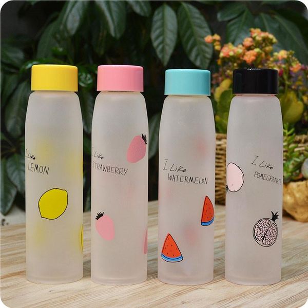 water bottles creative fruit frosted glass heat-resistant portable cute men and women students lovers transparent 
water bottles creative fruit frosted glass heat-resistant portable cute men and women students lovers transparent