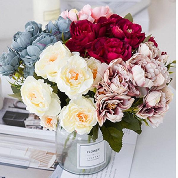 5 head european pretty bride bouquet wedding silk peony fake plant artificial flowers for home decoration christmas indoor
5 head european pretty bride bouquet wedding silk peony fake plant artificial flowers for home decoration christmas indoor
