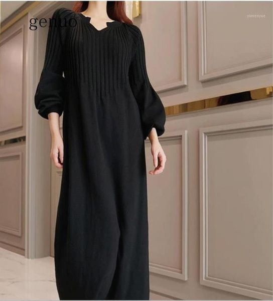 casual dresses women autumn winter long sweater knitted dress puff sleeves vintage bodycon plus size v neck vestidos mujer robe pull femme, Black;gray
casual dresses women autumn winter long sweater knitted dress puff sleeves vintage bodycon plus size v neck vestidos mujer robe pull femme, Black;gray