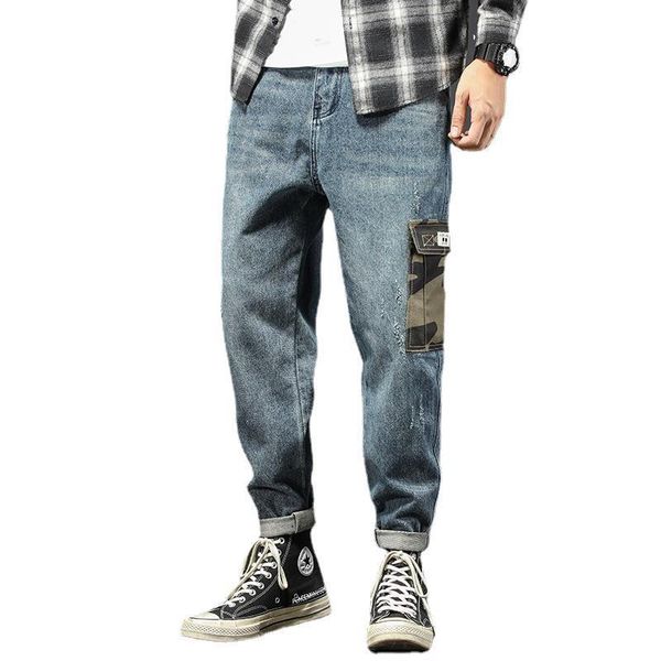men's jeans fall/winter loose tide brand blue casual hip-hop style plus size fashion tooling camouflage harem trousers
men's jeans fall/winter loose tide brand blue casual hip-hop style plus size fashion tooling camouflage harem trousers