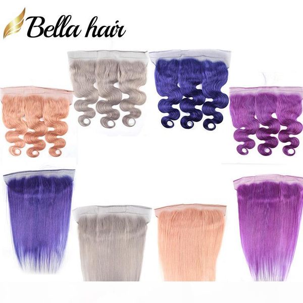 bella hair10a colorful lace frontal closure human hair 13*4 ear to ear pink blue purple grey blonde colors straight body wave hair closures, Black;brown
bella hair10a colorful lace frontal closure human hair 13*4 ear to ear pink blue purple grey blonde colors straight body wave hair closures, Black;brown