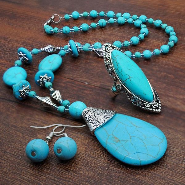 chains vintage natural turquoises stone pendant necklace for women tassel sweater chain necklaces boho jewelry 2021, Silver
chains vintage natural turquoises stone pendant necklace for women tassel sweater chain necklaces boho jewelry 2021, Silver